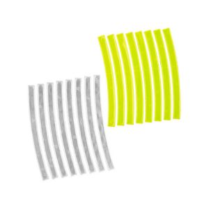 Messingschlager Autocolantes reflectores de riscas (branco / amarelo)
