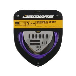 Jagwire Conjunto universal de cabos de travão de desporto (roxo)