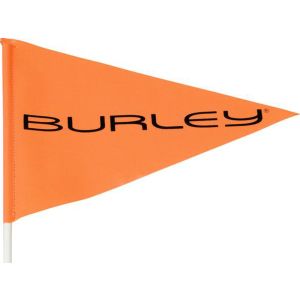 Burley Bandeira de segurança com logótipo (laranja)