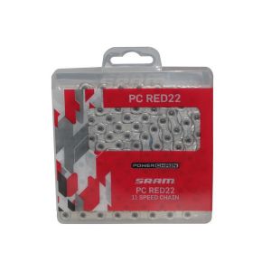 SRAM PC Red22 Corrente descarrilhadora de pino oco (114 elos | 11 velocidades | com Power-Lock)