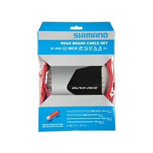 Shimano Dura Ace BC-9000 cabo de travão de polímero do conjunto de cabos (vermelho)