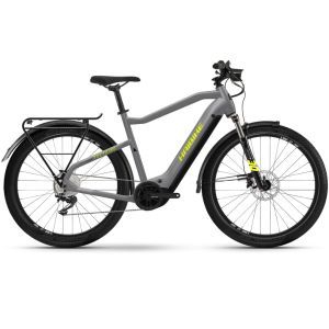 Haibike Trekking 6 E-Bike alto (27.5" | 630Wh | cinzento / amarelo néon)